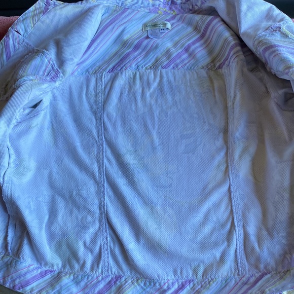 Coldwater Creek Patterned Jacket -Size Petite Large - Picture 6 of 10